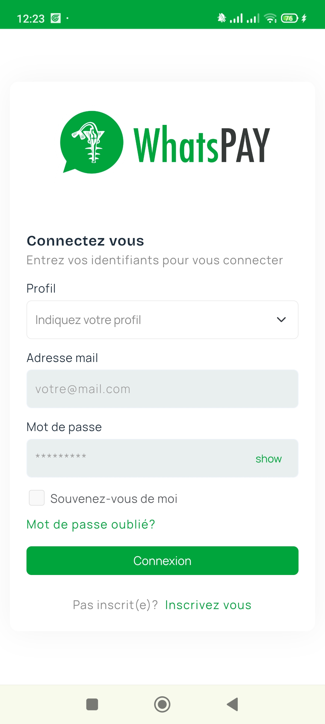 WhatsPAY Login